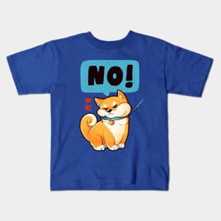 Shiba NO - Cute Funny Shiba Inu Dog Gift Kids T-Shirt